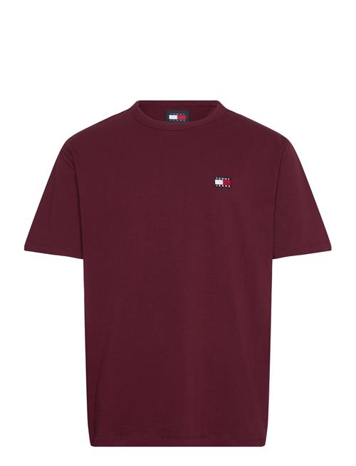 Tjm Reg Badge Tee Ext Tommy Jeans Burgundy