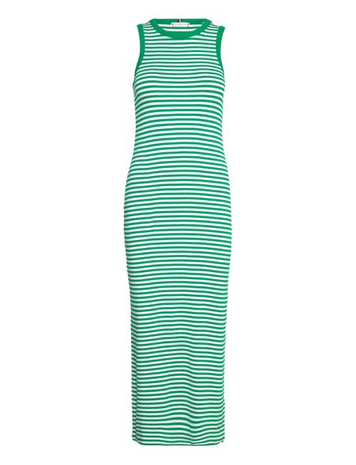 Tommy Hilfiger Slim 5X2 Str Rib Midi Dress Ns Tommy Hilfiger Green