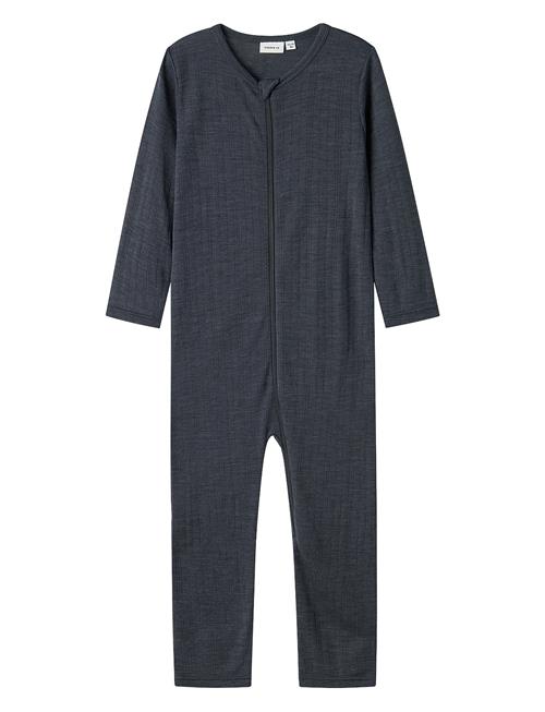 name it Nmmwang Wool Needle Nightsuit Solid Noos Name It Navy