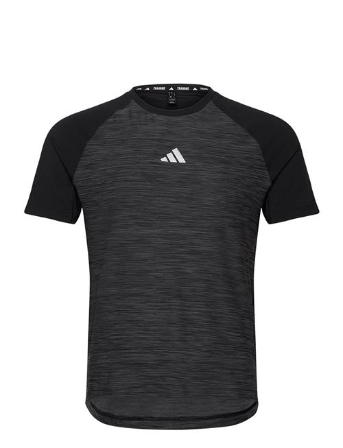 Se adidas Performance Adidas Gym+ Training 3-Stripes T-Shirt Adidas Performance Grey ved Booztlet