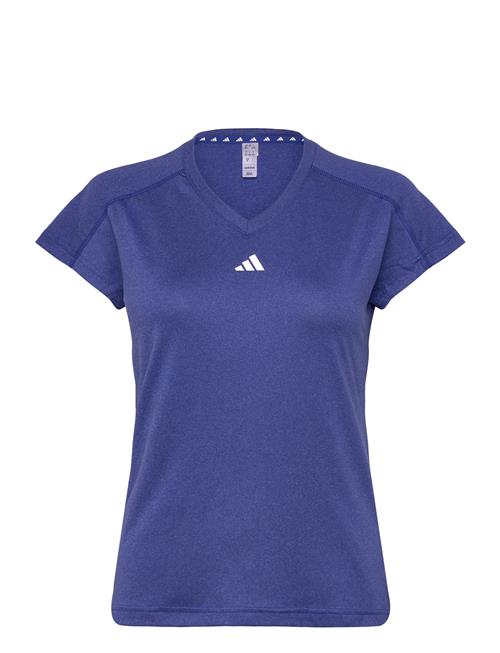 Aeroready Train Essentials Minimal Branding V-Neck T-Shirt Adidas Performance Blue