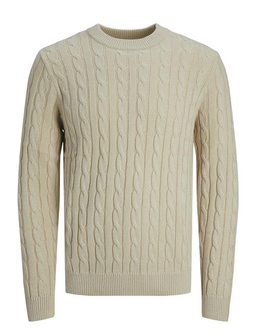 Se Jack & Jones Jjeross Knit Crew Neck Sn Jack & J S Cream ved Booztlet