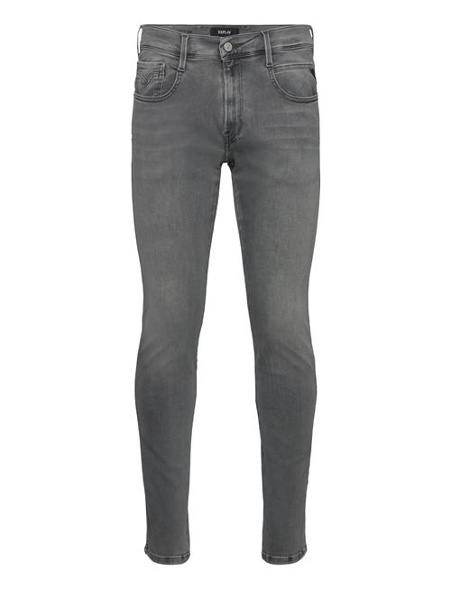 Se Replay Anbass Trousers Slim Hyperflex Dust Replay Grey ved Booztlet