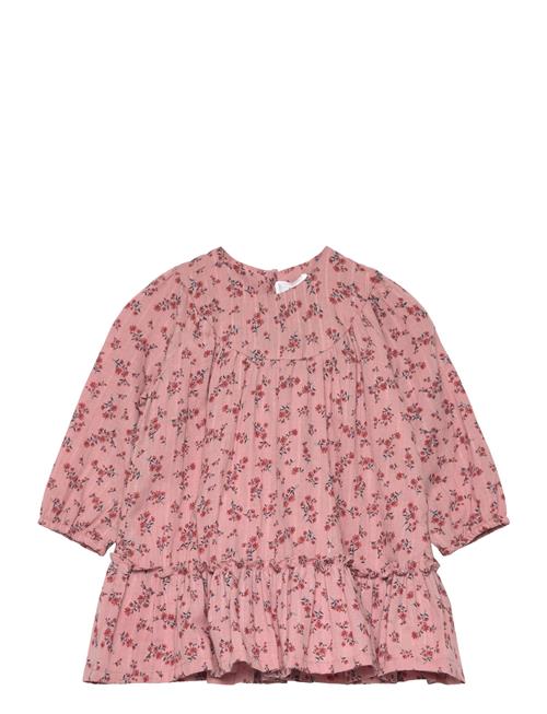 Mango Flower Print Dress Mango Pink