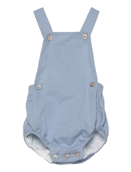 Linen Romper Mango Blue