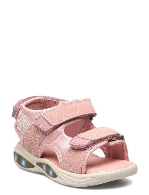 Se En Fant Sandal Velcro W. Lights En Fant Pink ved Booztlet