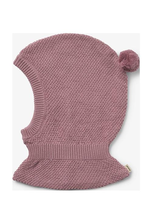 Knitted Balaclava Pomi Wheat Pink