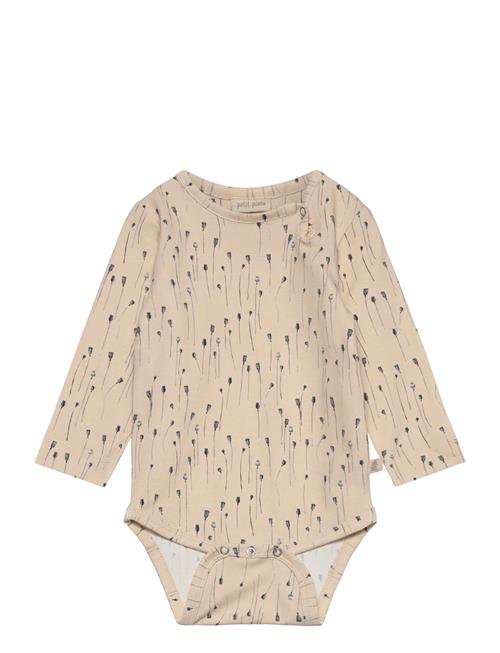 Petit Piao Body L/S Printed Petit Piao Beige