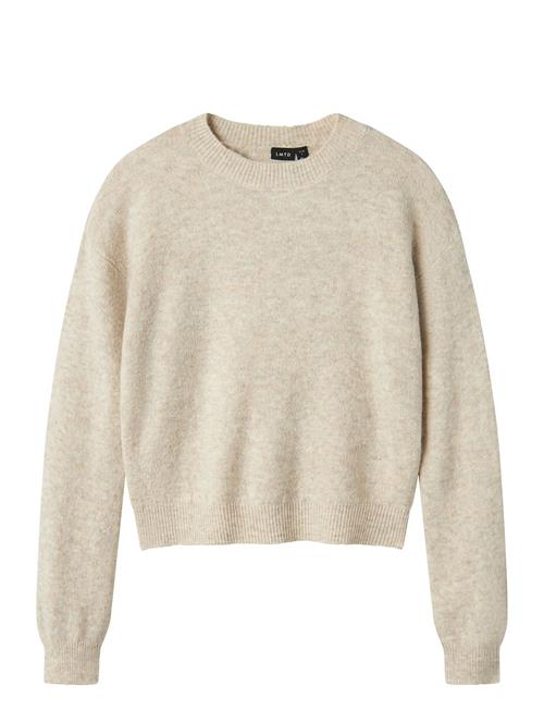 LMTD Nlflodet Ls Short Knit Noos LMTD Beige