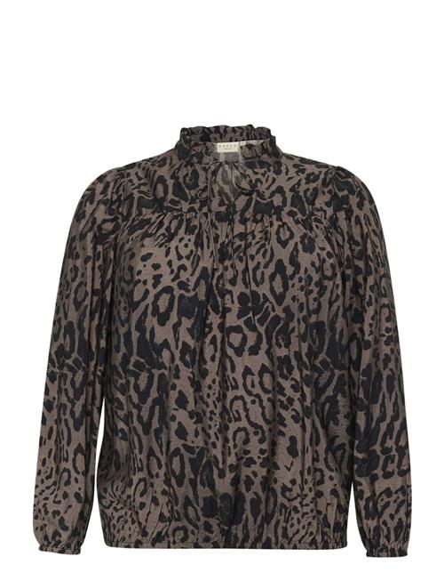 Kaffe Curve Kcjola Blouse Kaffe Curve Brown