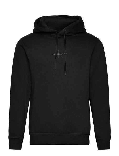 Se Calvin Klein Jeans Monologo Hoodie Calvin Klein Jeans Black ved Booztlet