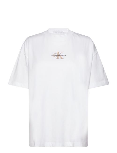 Calvin Klein Jeans Monologo Boyfriend Tee Calvin Klein Jeans White