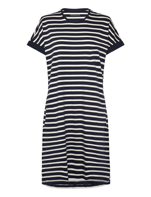 Schiesser Sleepshirt Short Sleeve Stripes Midnight Blue - Casual Essentials Schiesser Navy