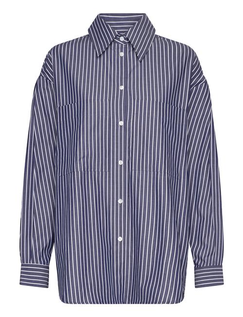 ALOHAS Lenaire Blue And White Stripe Shirt ALOHAS Blue