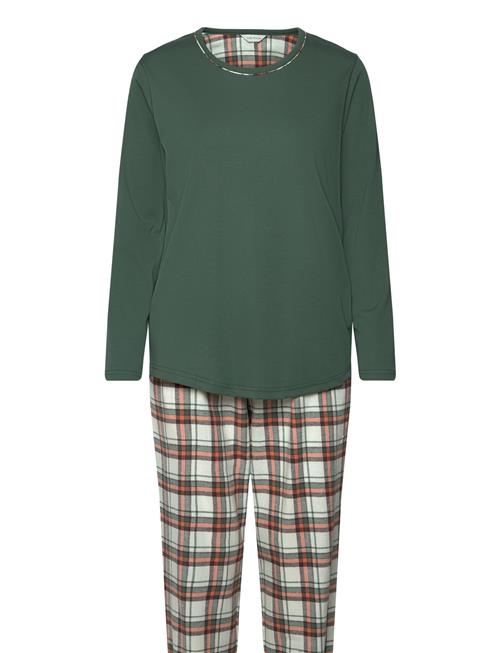 Cotton Flannel Pyjamas Lady Avenue Green