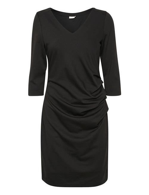 Kaffe Kaindia V-Neck 3/4 Sl Dress Kaffe Black