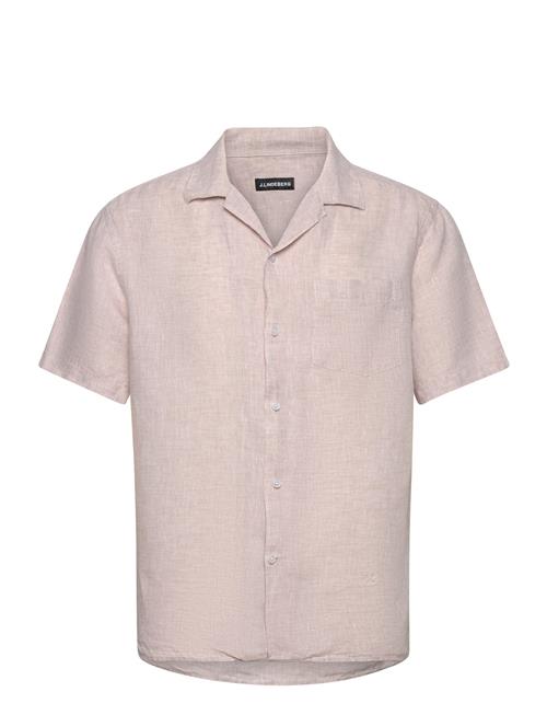 J. Lindeberg Elio Linen Melange Shirt J. Lindeberg Beige