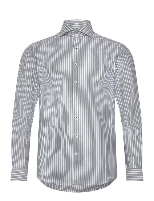 Lindbergh Black 1927: Striped Shirt L/S Lindbergh Black Blue