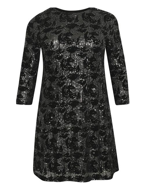 Kaffe Curve Kcbrit Sequin Dress Kaffe Curve Black