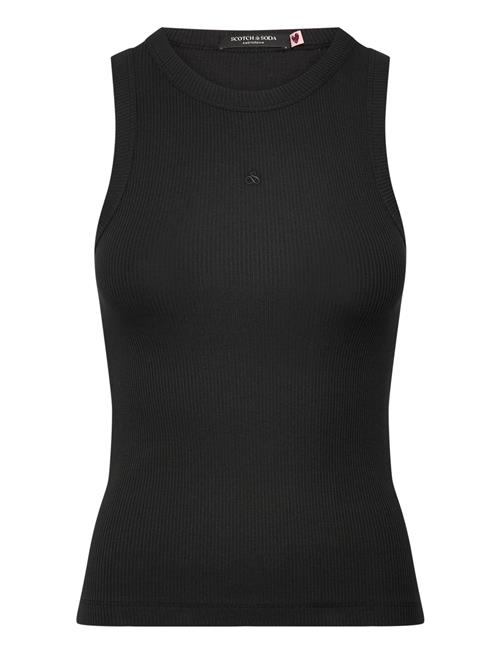 Scotch & Soda Core Rib Racer Tank Scotch & Soda Black