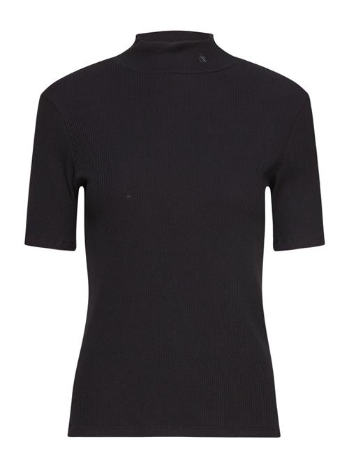 Scotch & Soda Core Mock Neck Rib T-Shirt Scotch & Soda Black