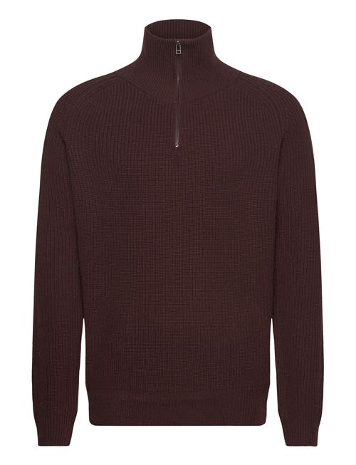 Wblass Wool Half-Zip Woodbird Brown