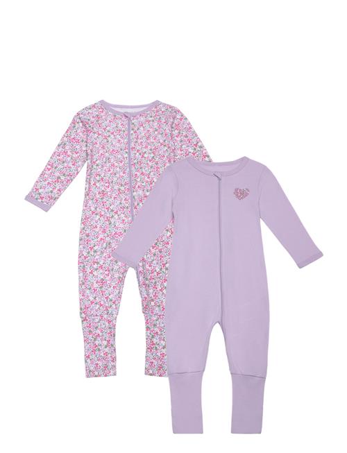 name it Nbfnightsuit 2P Zip Ff Petit Flower Noos Name It Purple