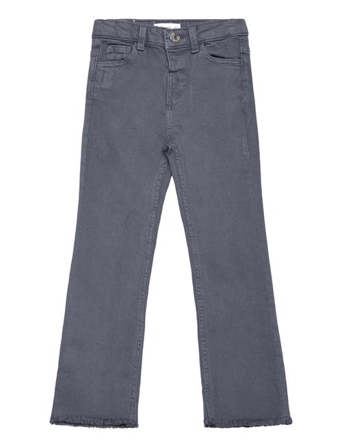 Flared Finished Jeans Mango Navy