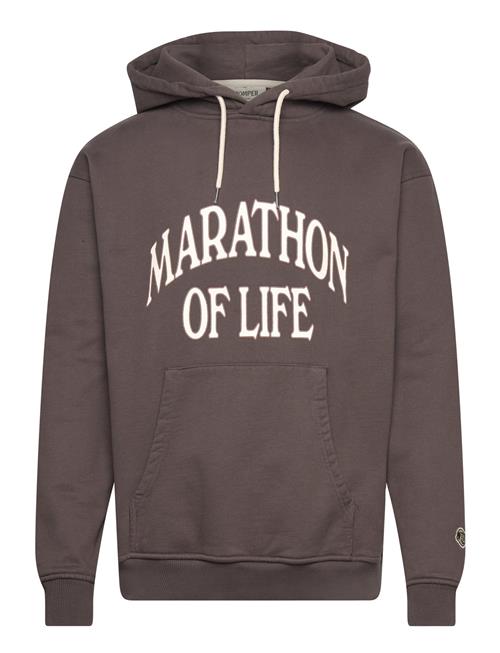 Marathon Regular Charcoal Hoodie Pompeii Grey