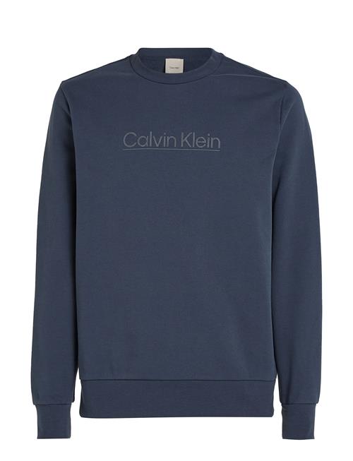 Se Calvin Klein Raised Line Logo Sweatshirt Calvin Klein Navy ved Booztlet