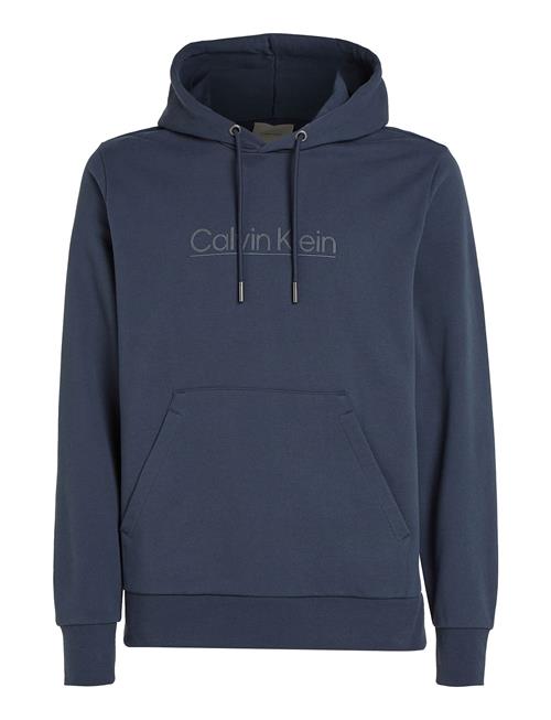 Se Calvin Klein Raised Line Logo Hoodie Calvin Klein Navy ved Booztlet