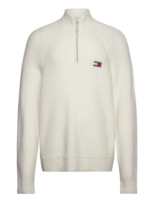 Tommy Jeans Tjm Reg 1/4 Zip Raglan Badge Tommy Jeans Cream