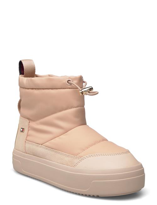 Se Tommy Hilfiger Flag Nylon Mini Snowboot Tommy Hilfiger Beige ved Booztlet