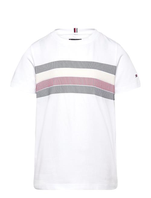 Tommy Hilfiger Global Stripe Print Reg Tee Ss Tommy Hilfiger White