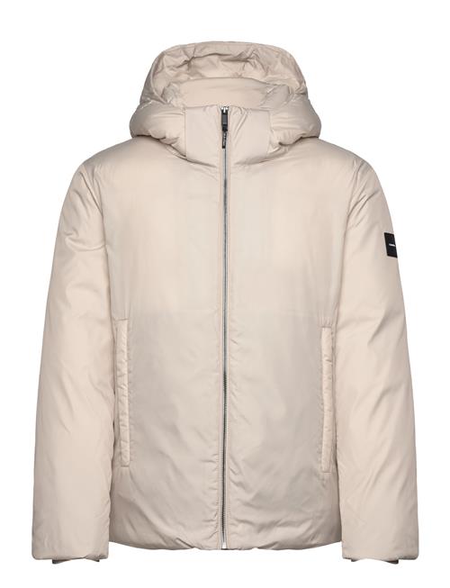 Calvin Klein Non Quilt Padded Hooded Jacket Calvin Klein Cream