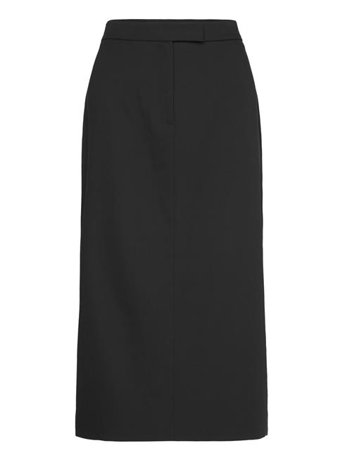 Calvin Klein Soft Crepe Midi Pencil Skirt Calvin Klein Black