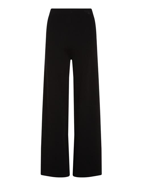 Se Calvin Klein Df Wool Blend Straight Pant Calvin Klein Black ved Booztlet