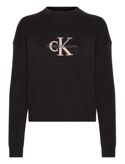 Se Calvin Klein Monologo Sweater Calvin Klein Black ved Booztlet