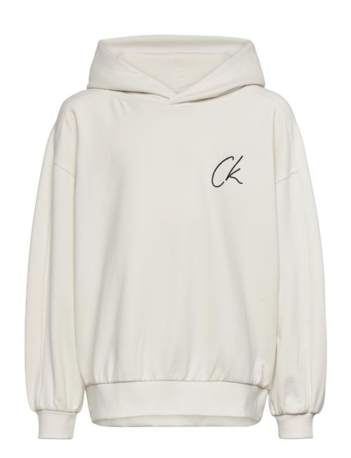 Calvin Klein Ck Signage Comfort Hoodie Calvin Klein White