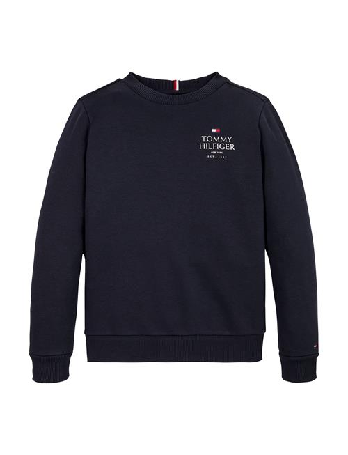 Th Logo Puff Embr Reg Sweatshirt Tommy Hilfiger Navy