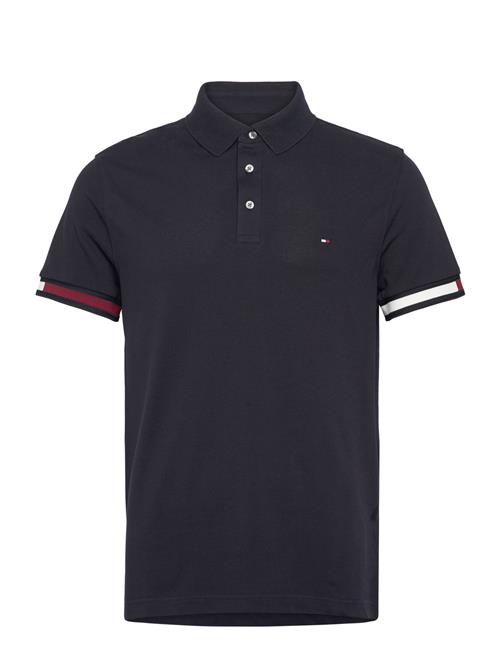 Tommy Hilfiger Flag Cuff Slim Fit Polo Tommy Hilfiger Navy