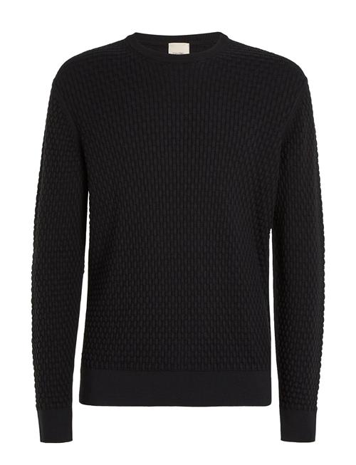 Calvin Klein Small Basquet Weave Cn Sweater Calvin Klein Black