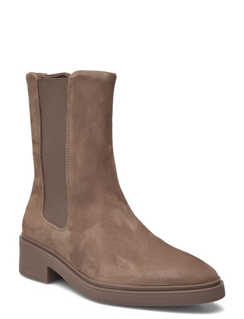 Calvin Klein Heel Chelsea Boot 30 Sue Calvin Klein Brown