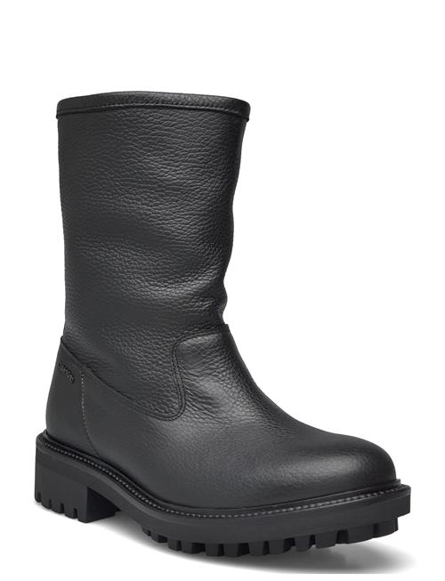 Calvin Klein Flat Biker Boot Lth Calvin Klein Black