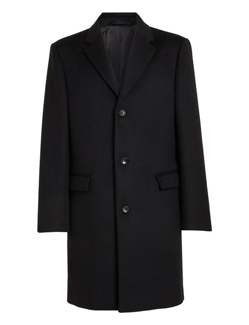 Calvin Klein Fine Wool Blend Coat Calvin Klein Black