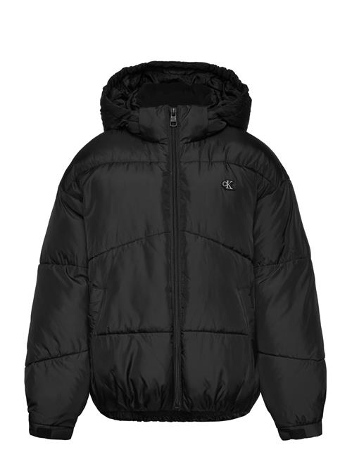 Ck Short Puffer Jacket Calvin Klein Black