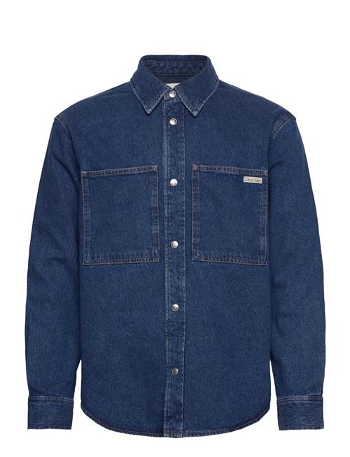 Calvin Klein Jeans Regular Linear Denim Shirt Calvin Klein Jeans Blue