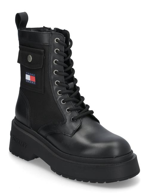 Tjw Chunky Combat Boot Tommy Hilfiger Black