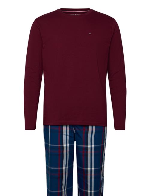 Tommy Hilfiger Ls Pj Set Woven - Boxed Tommy Hilfiger Burgundy