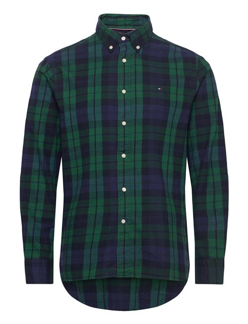 Brushed Blackwatch Chk Rf Shirt Tommy Hilfiger Green